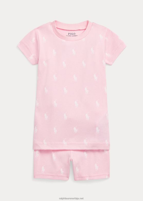 клинци Ralph Lauren поло пони ребрасти дрес сет за спавање V2V447316 кармел розе