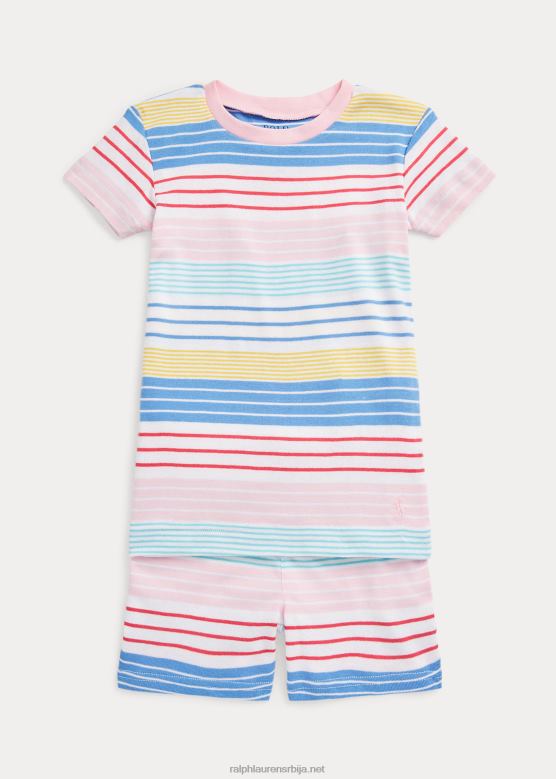 клинци Ralph Lauren пругасти ребрасти дрес за спавање V2V447323 мулти