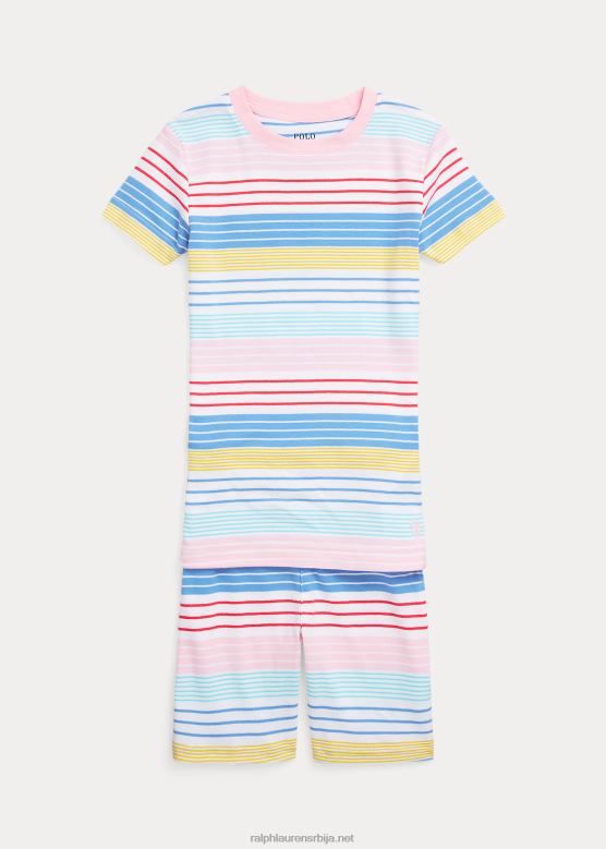 клинци Ralph Lauren пругасти ребрасти дрес за спавање V2V447326 мулти