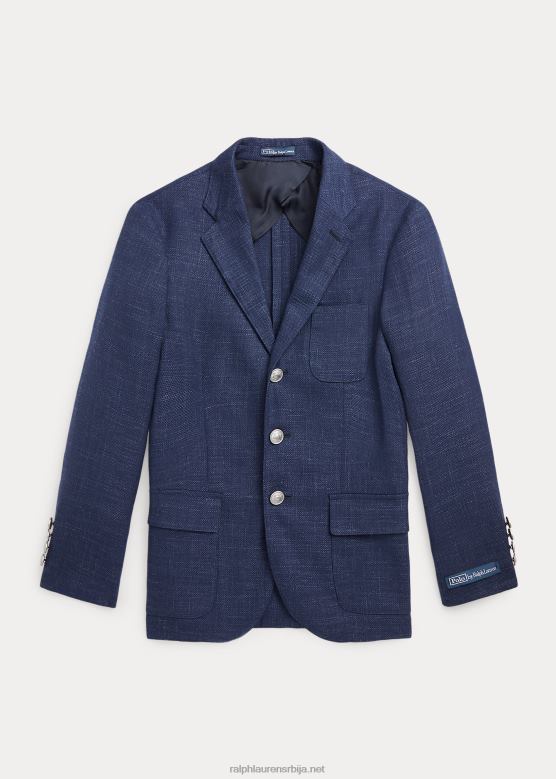 клинци Ralph Lauren поло блејзер од меког растегљивог кепера V2V446182 морнарица