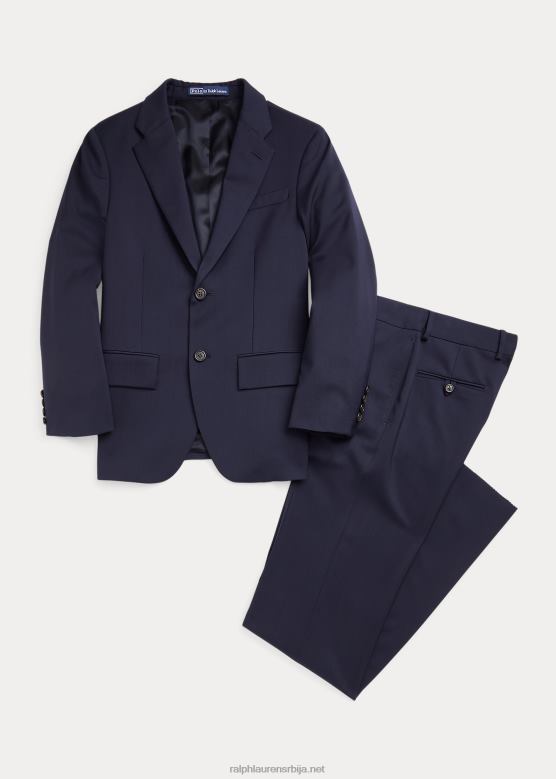 клинци Ralph Lauren одело од поло вуне од кепера V2V446246 класична морнарица