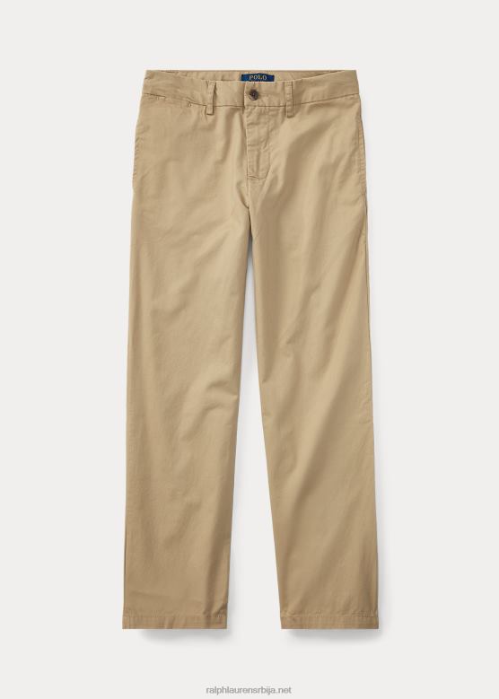 клинци Ralph Lauren панталоне од кепера равног кроја V2V445981 класични каки