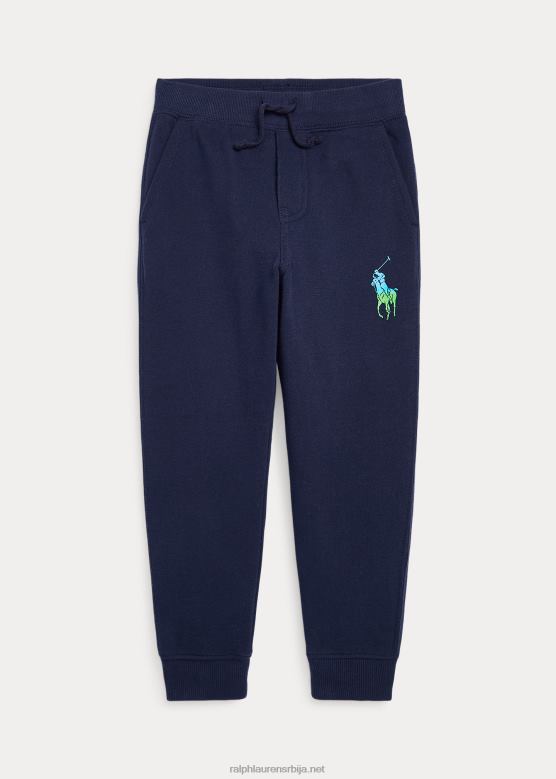 клинци Ralph Lauren омбре велики пони флис панталоне за џогирање V2V446503 крстарење морнарице