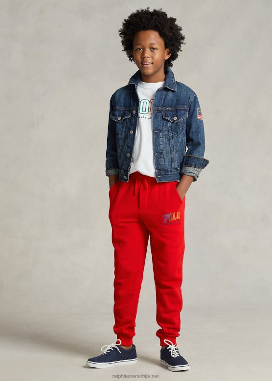 клинци Ralph Lauren флис панталоне са логом V2V446564 рл 200 црвена