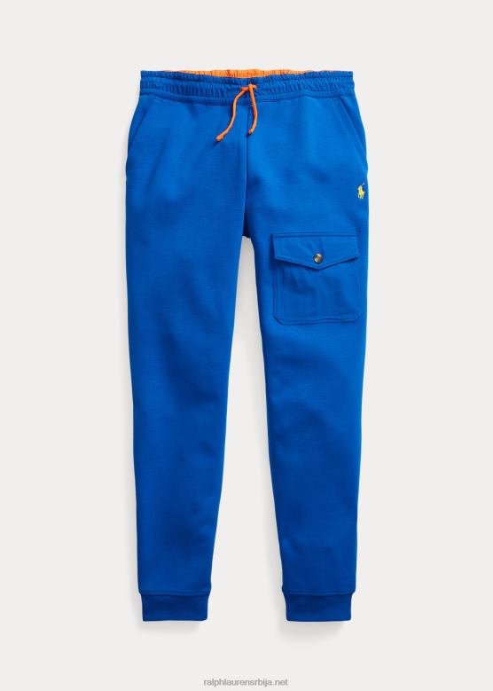 клинци Ralph Lauren водоодбојне панталоне за џогирање са двоструким плетењем V2V449930 сафирна звезда/наранџаста