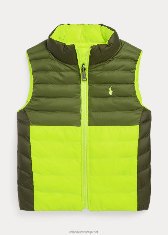 клинци Ralph Lauren п-слој 2 неонски реверзибилни прслук V2V446537 тамна жалфија/сигурносна жута