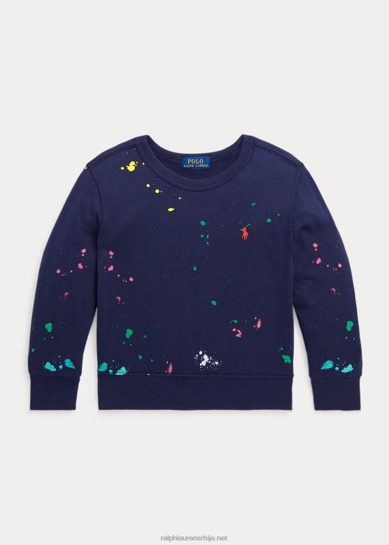 клинци Ralph Lauren фротир пуловер спа са принтом фарбања V2V445818 крстарење морнарице