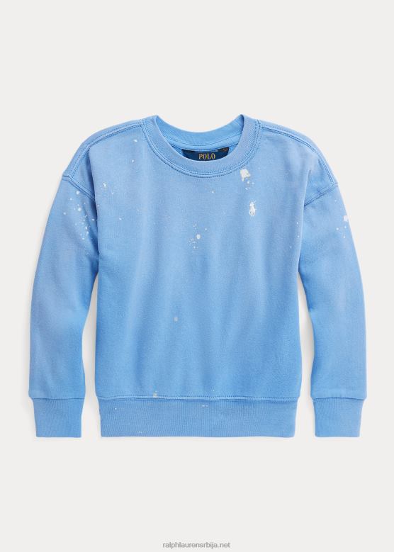 клинци Ralph Lauren спа фротир пуловер са принтом фарбања V2V446875 лучко острво плаво