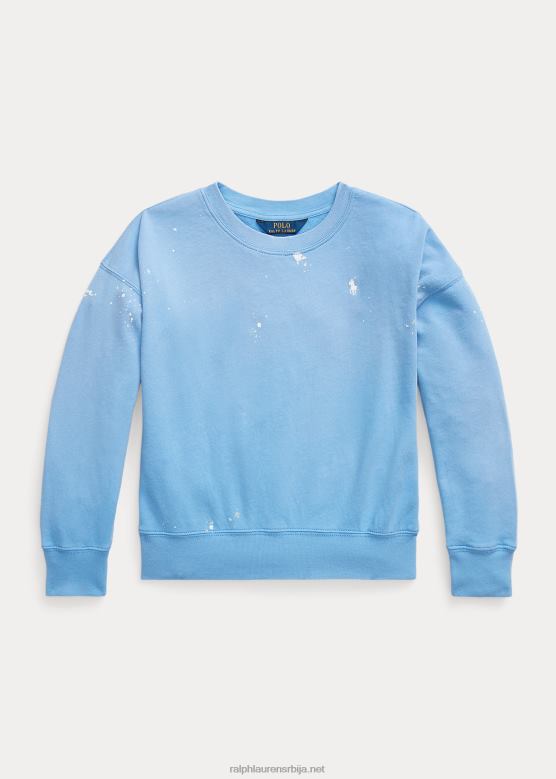 клинци Ralph Lauren фротир пуловер спа са принтом фарбања V2V447170 лучко острво плаво