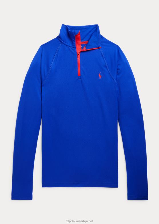 клинци Ralph Lauren перформанс дрес пуловер са четвртином затварача V2V449824 град краљевски