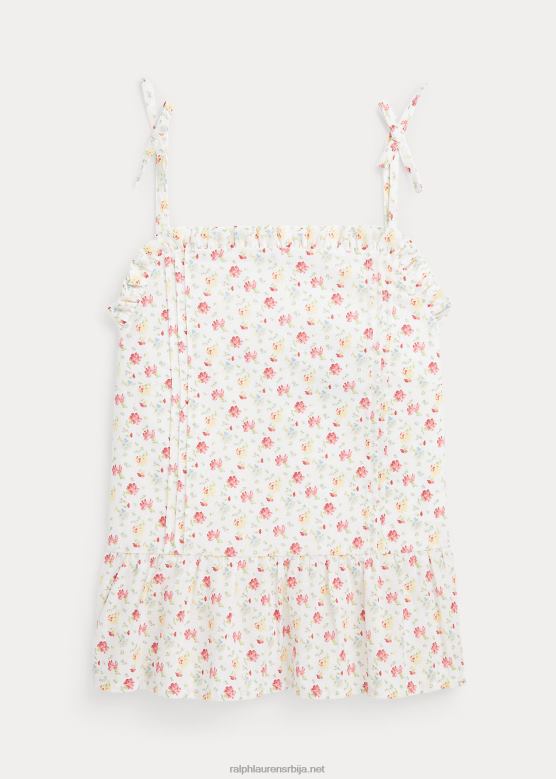 клинци Ralph Lauren цветни ланено-памучни пеплум топ V2V447085 луцинда дитси