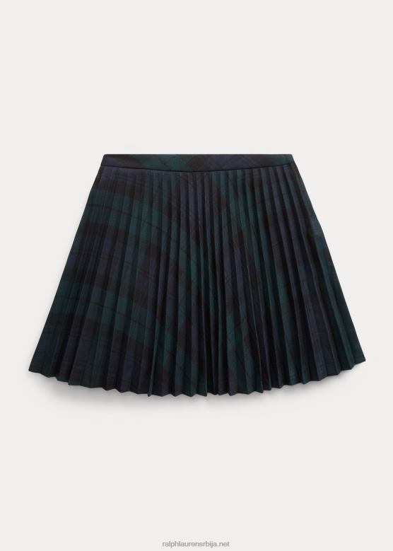клинци Ralph Lauren тартан карирана плисирана сукња V2V446890 блацкватцх тартан