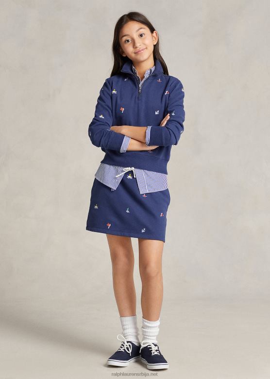 клинци Ralph Lauren наутичка сукња од флиса V2V447486 рустикална морнарица