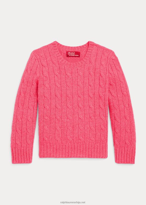 клинци Ralph Lauren култни џемпер од кашмира од плетеног кабла V2V445722 терра росе