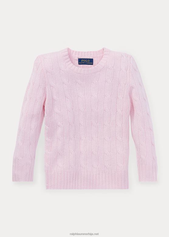 клинци Ralph Lauren култни џемпер од кашмира од плетеног кабла V2V445724 јутарње розе