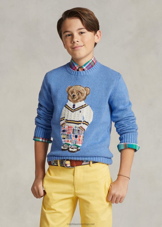 клинци Ralph Lauren памучни џемпер поло медведа V2V445986 меки краљевски препи медвед