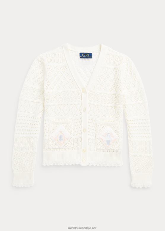 клинци Ralph Lauren плетени памучни кардиган V2V446851 невис