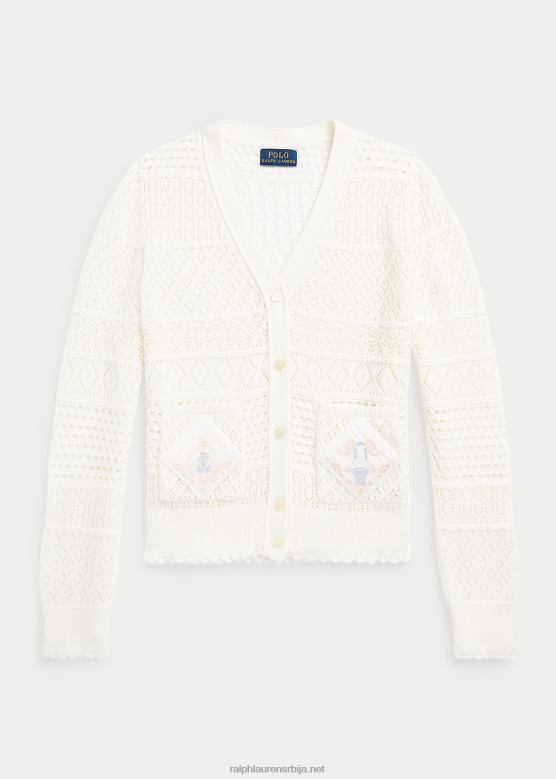 клинци Ralph Lauren плетени памучни кардиган V2V447062 невис