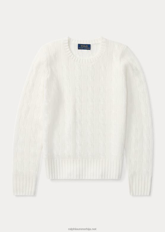 клинци Ralph Lauren плетени џемпер од кашмира V2V447193 топла бела