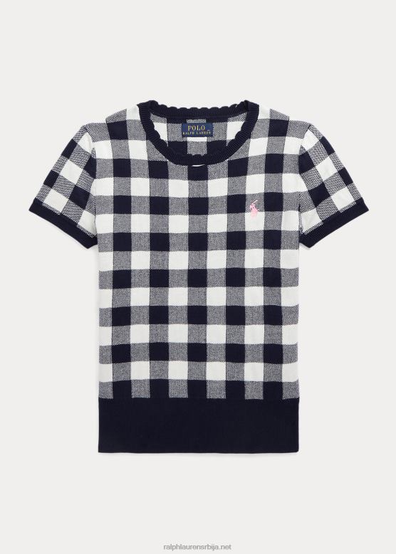 клинци Ralph Lauren памучни џемпер кратких рукава V2V447517 рафинирани морнарички мулти