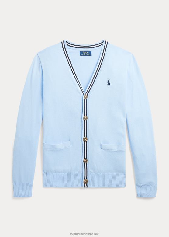 клинци Ralph Lauren памучни кардиган с в-изрезом V2V449865 рл морнарица мулти