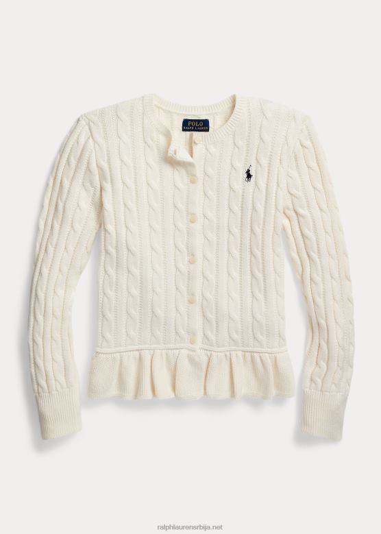 клинци Ralph Lauren плетени памучни кардиган са пеплумом V2V449999 цлубхоусе црм в/рефинед