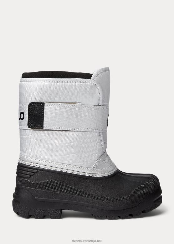 клинци Ralph Lauren еверлее чизме обложене флисом V2V446701 сребрни најлон црни