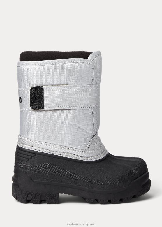 клинци Ralph Lauren еверлее чизме обложене флисом V2V447645 сребрни најлон црни