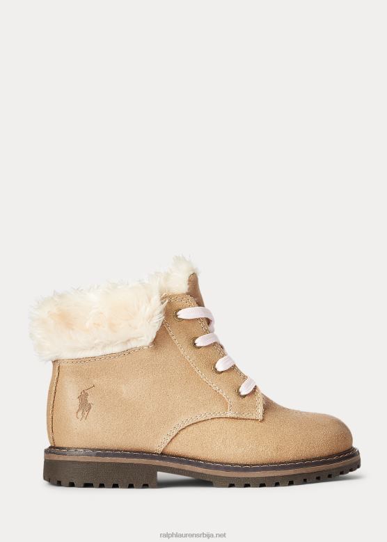 клинци Ralph Lauren кожна чизма обложена бурлијем V2V447656