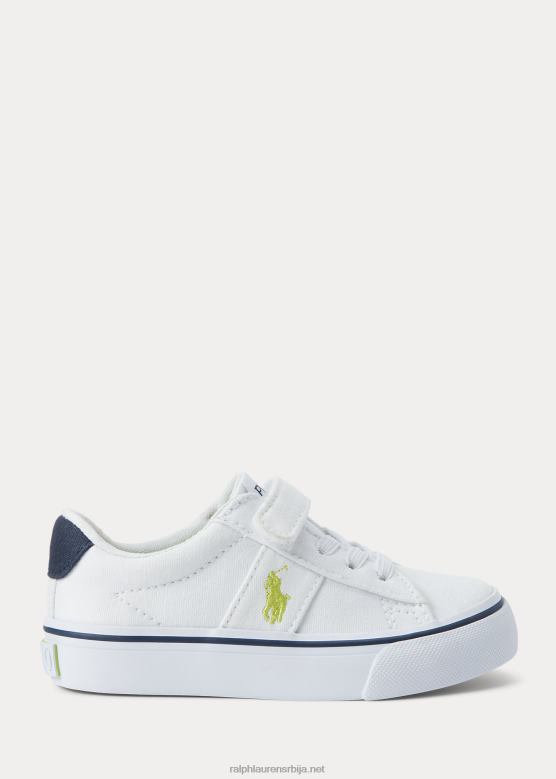 клинци Ralph Lauren саиер памучне платнене пс патике V2V446347 бео