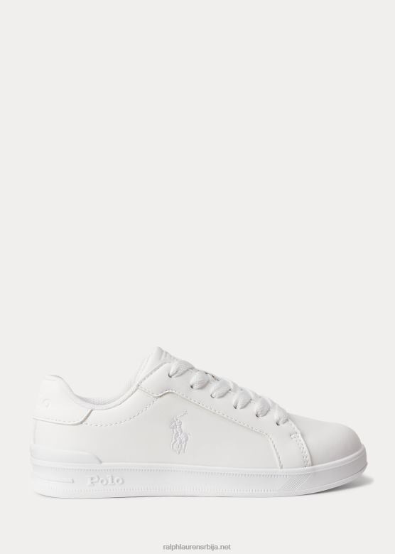 клинци Ralph Lauren херитаге Цоурт ии патике од вештачке коже V2V446365 бео