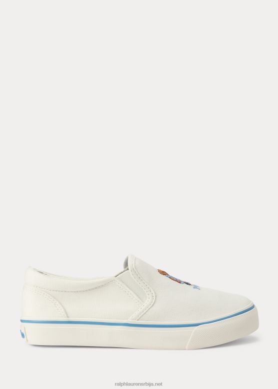 клинци Ralph Lauren кеатон поло беар платнене слип-он патике V2V449984 крем са медведом од јагоде