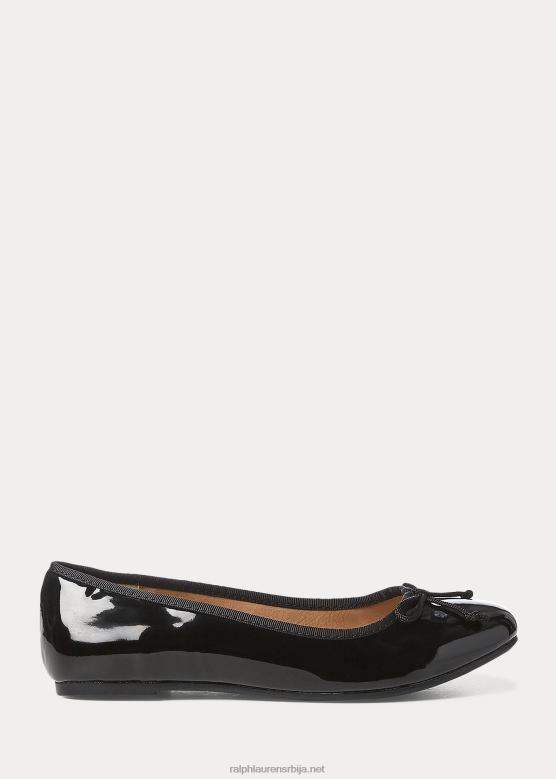 клинци Ralph Lauren нели лакирана кожа равно V2V447300 црни патент