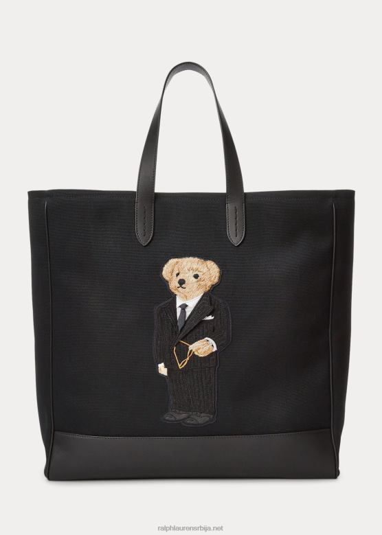 мушкарци Ralph Lauren Торба од платна и телеће коже V2V449014 црн