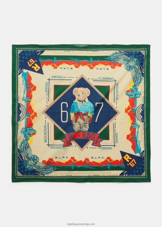 мушкарци Ralph Lauren поло медвед памучна бандана V2V442439 плави мулти