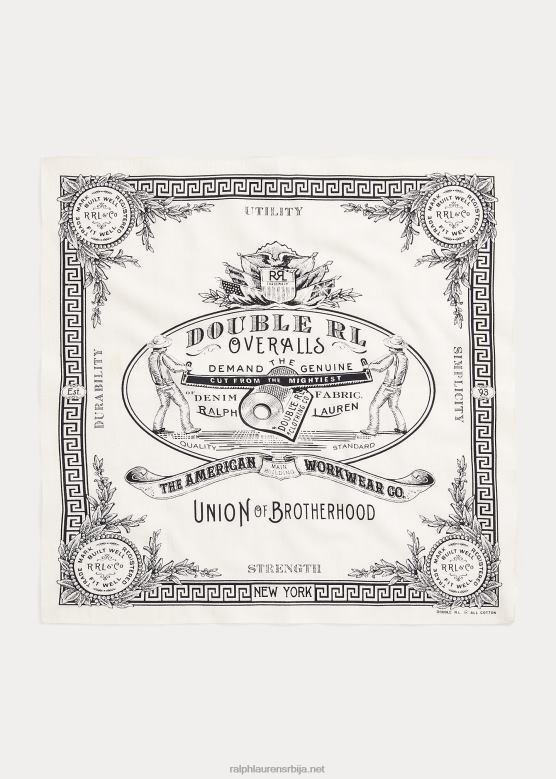 мушкарци Ralph Lauren памучна графичка трака V2V445484 бело црно