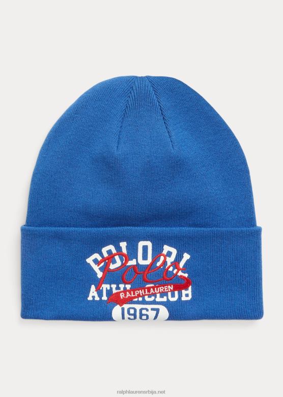 мушкарци Ralph Lauren слојевита памучна капа са логотипом V2V442467 баштина краљевска