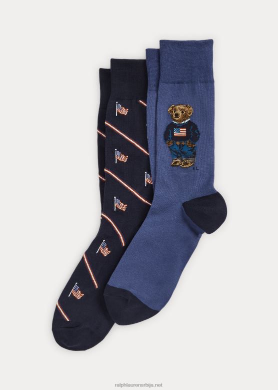 мушкарци Ralph Lauren панталоне поло медведа 2 ком V2V442351 морнарско/црвено