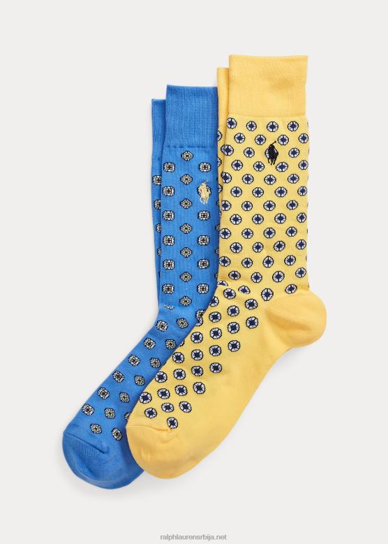 мушкарци Ralph Lauren чарапа за панталоне медаљон 2 ком V2V442369 мека жута