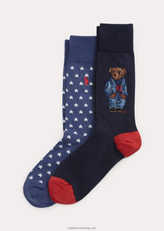 мушкарци Ralph Lauren панталоне поло медведа 2 ком V2V448821 морнарско/црвено