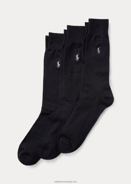 мушкарци Ralph Lauren супермекане чарапе за панталоне 3 ком V2V441886 црн
