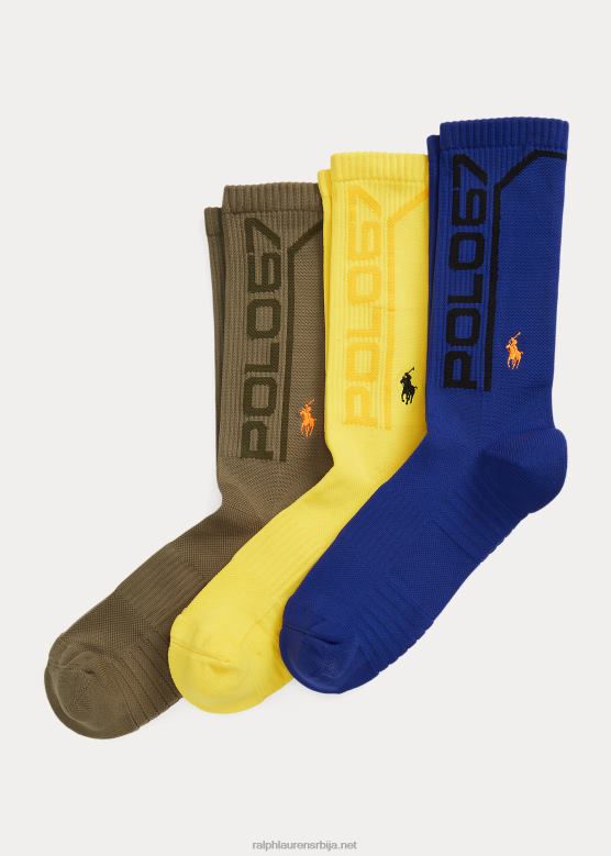 мушкарци Ralph Lauren Перформанце Црев чарапе 3 ком V2V442318 сортирано
