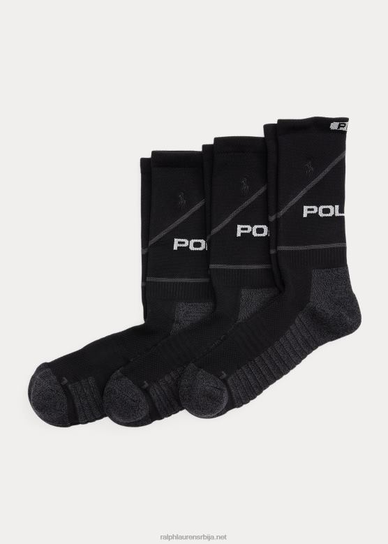 мушкарци Ralph Lauren Перформанце Црев чарапе 3 ком V2V442319 црн