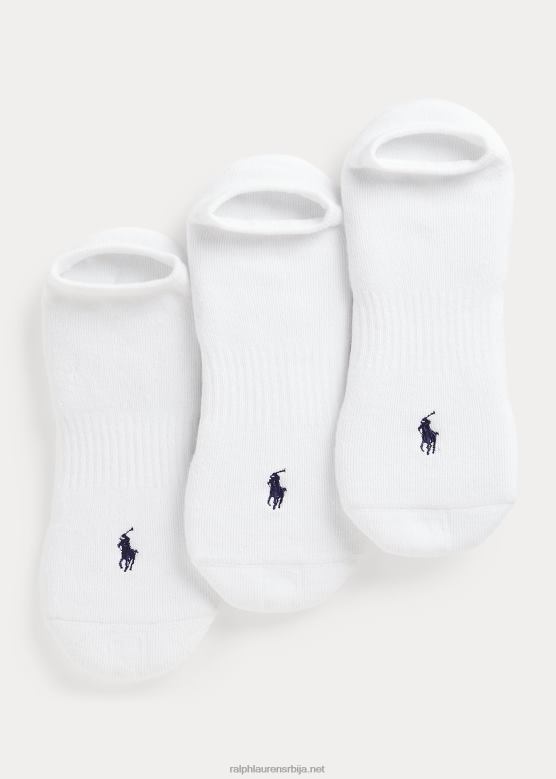 мушкарци Ralph Lauren чарапе са јастучићима са ниским изрезом 3 ком V2V442763 бео