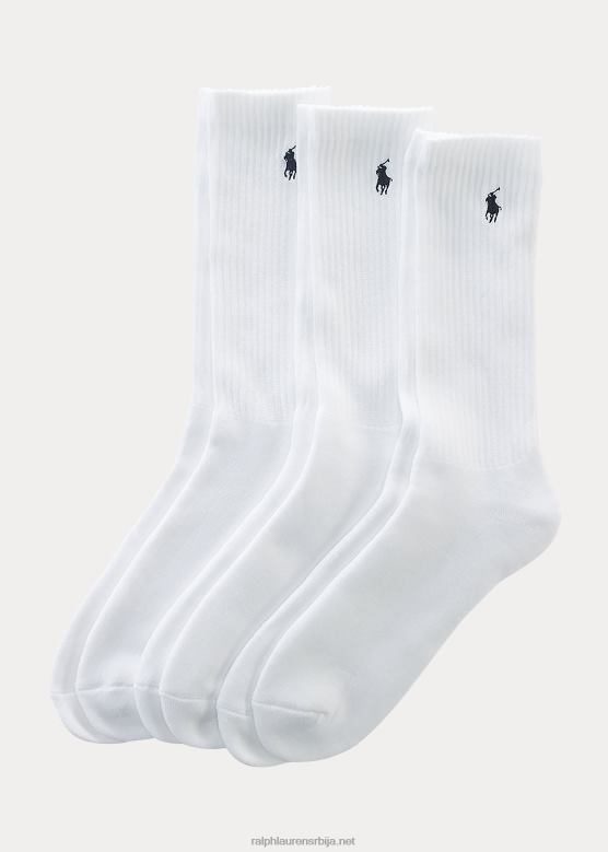 мушкарци Ralph Lauren чарапе од мешавине памука 3 ком V2V448797 бео