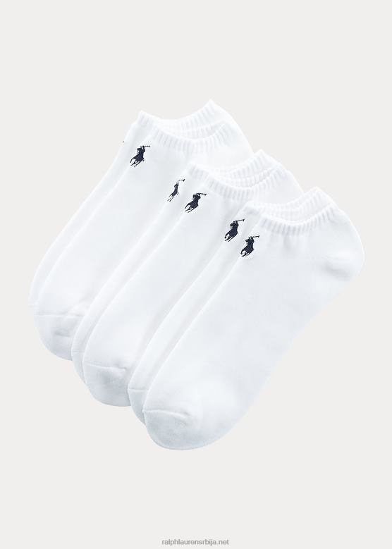 мушкарци Ralph Lauren деколте чарапе 3 ком V2V448801 бео