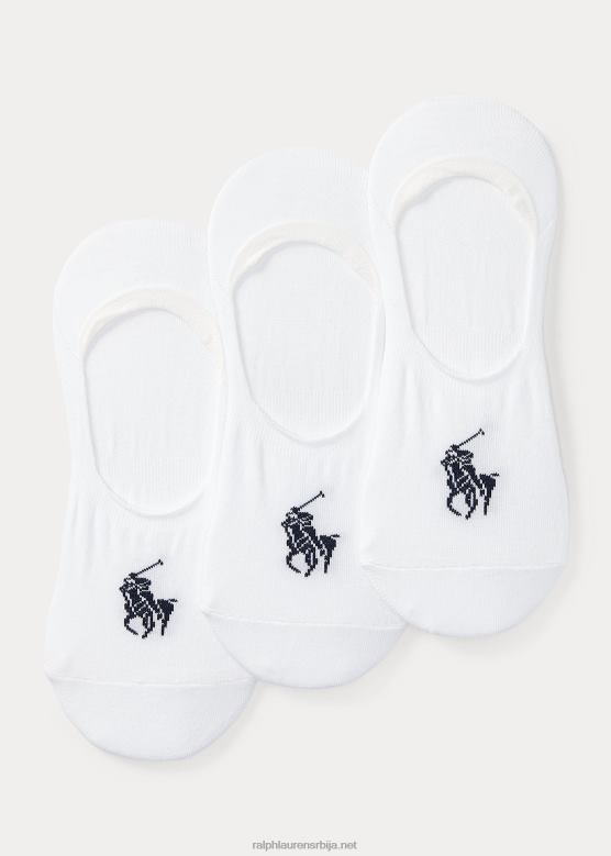 мушкарци Ralph Lauren Но-схов чарапе 3-пак V2V448803 бео