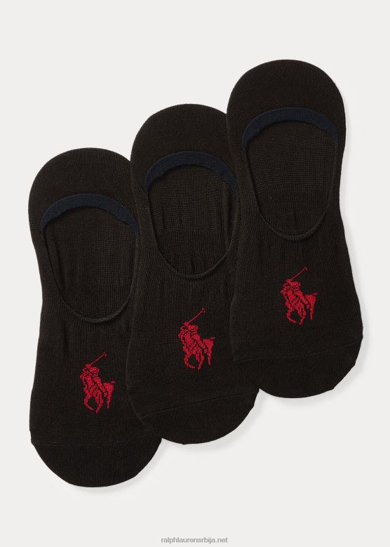 мушкарци Ralph Lauren Но-схов чарапе 3-пак V2V448804 црн