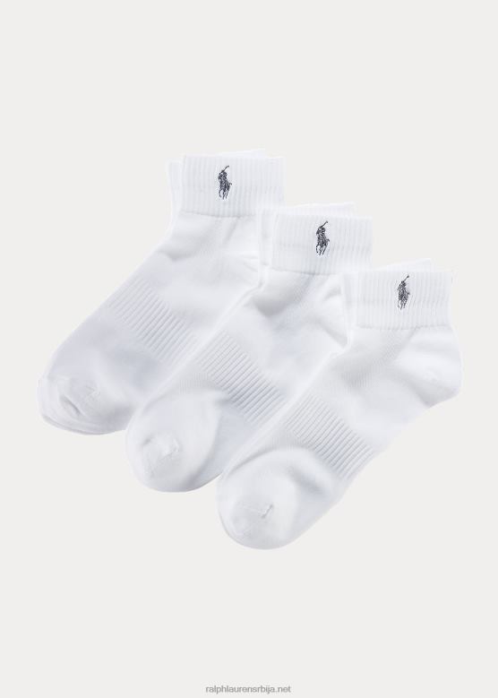 мушкарци Ralph Lauren спортске чарапе за глежањ 3 ком V2V448806 бео