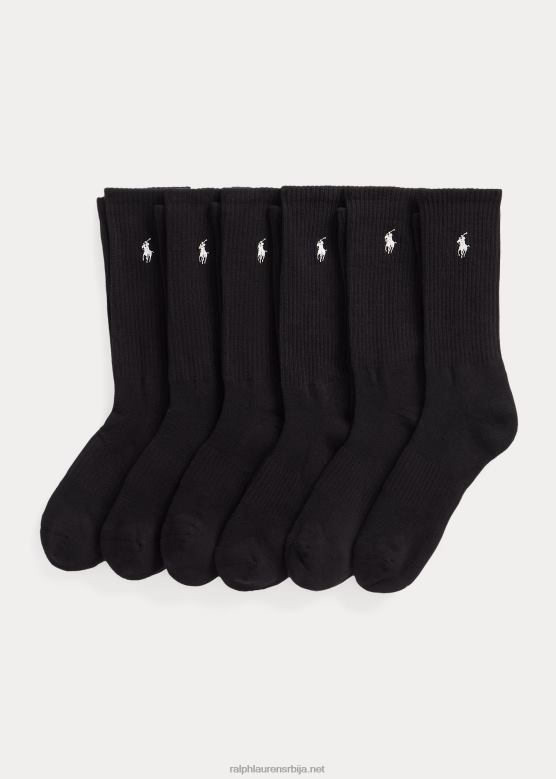 мушкарци Ralph Lauren чарапе од мешавине памука 6 ком V2V442536 црн